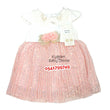 Load image into Gallery viewer, Baby Girl Dress With Pants (DK House) Peach
