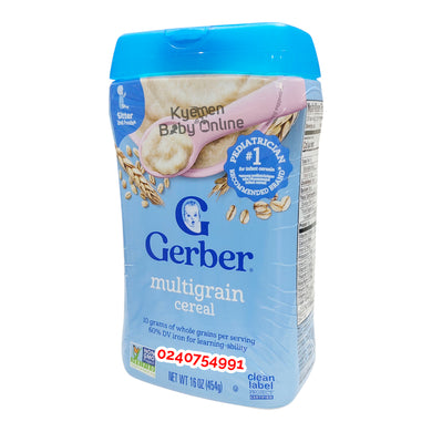 Gerber Multigrain Cereal (2nd Foods) 454g - Kyemen Baby Online