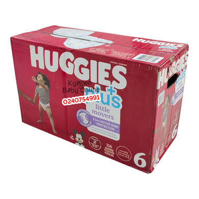 Baby Diapers (Huggies Plus Little Movers) Stage 6 - Kyemen Baby Online