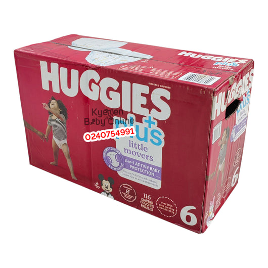 Baby Diapers (Huggies Plus Little Movers) Stage 6 - Kyemen Baby Online