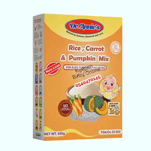 Rice Carrot And Pumpkin Mix (Dr Annie's) 6m+ 500g - Kyemen Baby Online