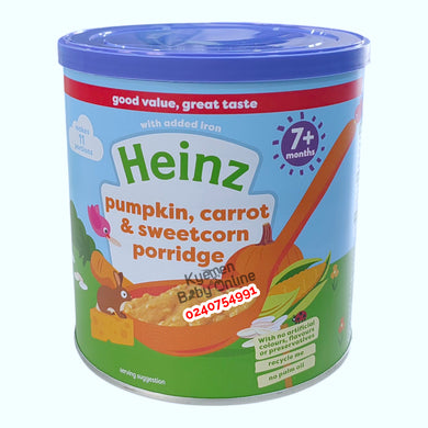 Heinz Pumpkin, Carrot And Sweetcorn Porridge 7m+ - Kyemen Baby Online