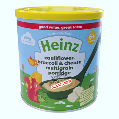 Heinz First Steps Multigrain With Cauliflower, Broccoli & Cheese 6m+ - Kyemen Baby Online