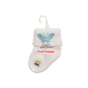Baby Socks All White (Spandex) - Kyemen Baby Online