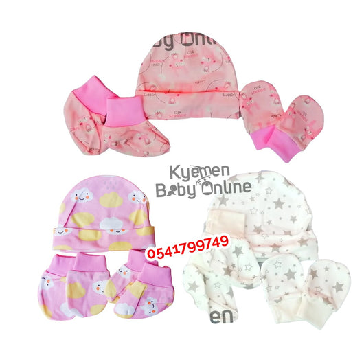 Baby Hat Socks And Mittens (3 In 1) Little Star - Kyemen Baby Online