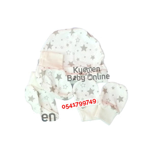 Baby Hat Socks And Mittens (3 In 1) Little Star - Kyemen Baby Online