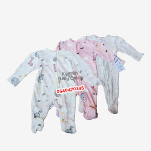 Baby Sleep Suit (George Baby)Animal Land. - Kyemen Baby Online