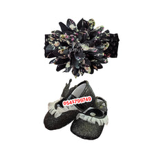 Load image into Gallery viewer, Baby Girl Shoe With HeadBand (Miyuebb). - Kyemen Baby Online

