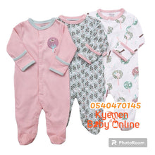 Load image into Gallery viewer, Baby Sleep Suit / Sleep Wear / Overall (Mamas And Papas 3Pcs)  3-6 Months. - Kyemen Baby Online
