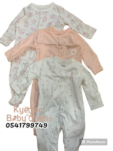 Baby Sleep Suit / Sleep Wear / Overall Mamas And Papas Female 3pcs