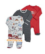 Load image into Gallery viewer, Baby Sleep Suit / Sleep Wear / Overall (Mamas And Papas 3pcs) 9-12 Months.
