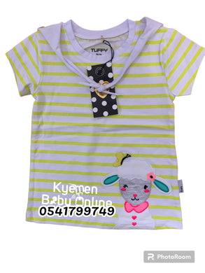 Baby Girl Top / Dress (Tuffy) Pretty Sheep. - Kyemen Baby Online