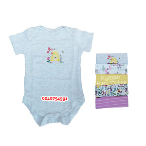 Baby Body Suit Female ( Mamas And Papas ) 5pcs. - Kyemen Baby Online