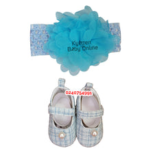 Load image into Gallery viewer, Baby Girl Shoe With HeadBand (Miyuebb). - Kyemen Baby Online
