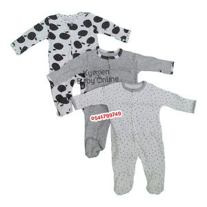 Baby Sleep Suit / Sleep Wear / Overall (Mamas And Papas Male 3Pcs)  0-3 Months. - Kyemen Baby Online