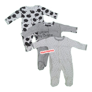 Baby Sleep Suit / Sleep Wear / Overall (Mamas And Papas 3pcs) 0-3 Months.