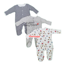 Load image into Gallery viewer, Baby Sleep Suit / Sleep Wear / Overall (Mamas And Papas 3pcs) 0-3m - Kyemen Baby Online
