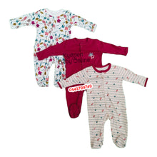 Load image into Gallery viewer, Baby Sleep Suit / Sleep Wear / Overall (Mamas And Papas Female 3pcs) 0-3 Months. - Kyemen Baby Online
