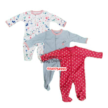 Load image into Gallery viewer, Baby Sleep Suit / Sleep Wear / Overall (Mamas And Papas Female 3pcs) 0-3 Months. - Kyemen Baby Online
