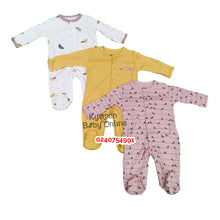 Load image into Gallery viewer, Baby Sleep Suit / Sleep Wear / Overall (Mamas And Papas Female 3pcs) 0-3 Months. - Kyemen Baby Online
