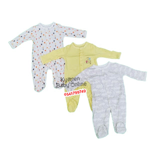 Baby Sleep Suit / Sleep Wear / Overall (Mamas And Papas 3Pcs)  3-6 Months.