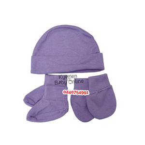 Baby Hat, Socks and Mittens Set(No Brand)