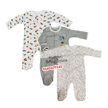 Load image into Gallery viewer, Baby Sleep Suit / Sleep Wear / Overall (Mamas And Papas Male 3Pcs)  0-3 Months. - Kyemen Baby Online
