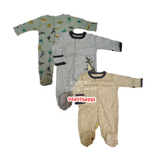 Load image into Gallery viewer, Baby Sleep Suit / Sleep Wear / Overall (Mamas And Papas 3pcs) 6-9 Months. - Kyemen Baby Online
