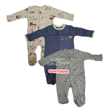 Load image into Gallery viewer, Baby Sleep Suit / Sleep Wear / Overall (Mamas And Papas 3pcs) 0-3m - Kyemen Baby Online
