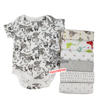 Load image into Gallery viewer, Baby Body Suit (Baby Fo) Short Sleeves 7Pcs - Kyemen Baby Online
