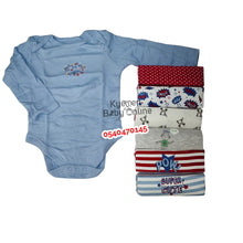 Load image into Gallery viewer, Baby Body Suit (Baby Fo) Long Sleeves 7Pcs - Kyemen Baby Online
