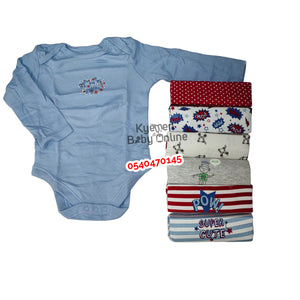 Baby Body Suit (Baby Fo) Long Sleeves 7Pcs