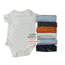 Load image into Gallery viewer, Baby Body Suit (Baby Fo) Short Sleeves 7Pcs - Kyemen Baby Online
