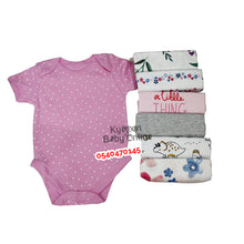 Load image into Gallery viewer, Baby Body Suit (Baby Fo) Short Sleeves 7Pcs - Kyemen Baby Online
