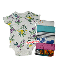 Load image into Gallery viewer, Baby Body Suit (Baby Fo) Short Sleeves 7Pcs - Kyemen Baby Online
