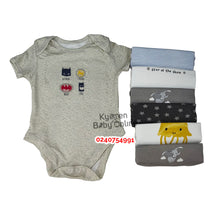 Load image into Gallery viewer, Baby Body Suit (Baby Fo) Short Sleeves 7Pcs - Kyemen Baby Online

