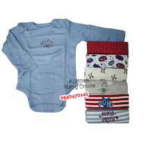 Load image into Gallery viewer, Baby Body Suit (Baby Fo) Long Sleeves 7Pcs - Kyemen Baby Online
