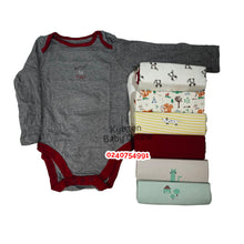 Load image into Gallery viewer, Baby Body Suit (Baby Fo) Long Sleeves 7Pcs - Kyemen Baby Online
