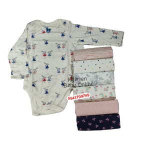 Baby Body Suit (Baby Fo) Long Sleeves 7Pcs