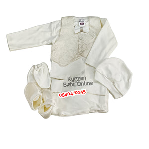 Baby Boy Christening Dress (0-3 Months) Babylia