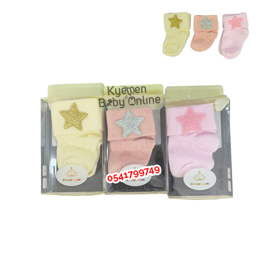 Baby Socks 3pcs (Brenda's Love Star)