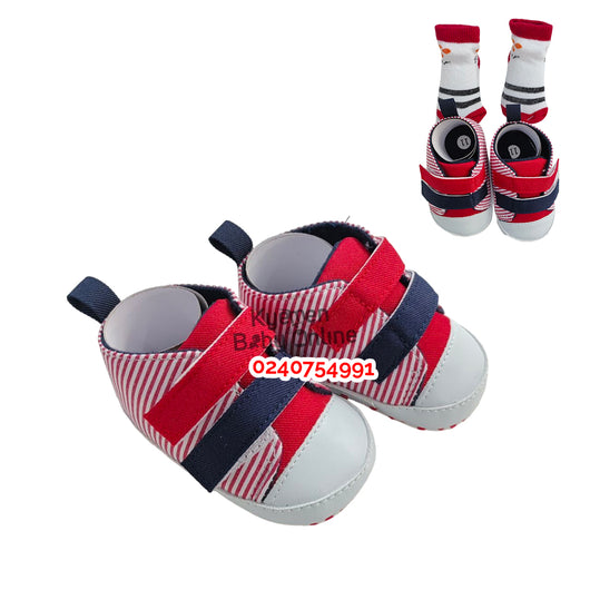 Baby Boy Shoe With Socks (Miyuebb) - Kyemen Baby Online