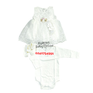 Baby Girl Christening Dress (Petite Ponpon) 0-5 Months