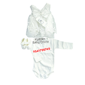 Baby Girl Christening Dress (0-5m)  Leylek