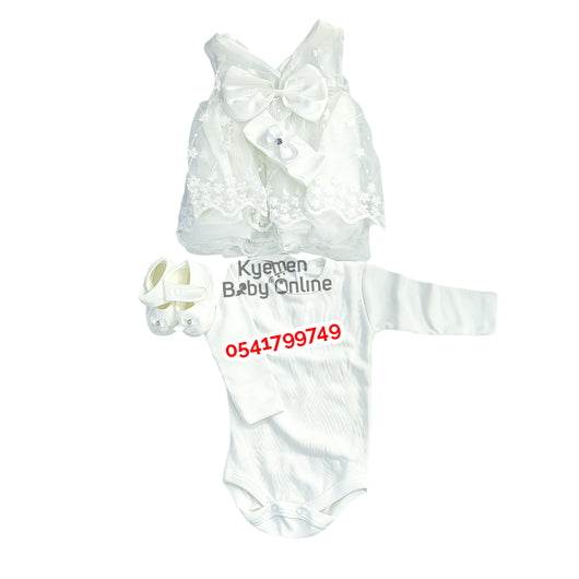 Baby Girl Christening Dress (0-5m)  Leylek