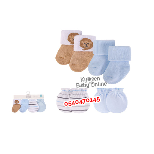 Baby Boy Socks and Mittens Set (Hudson Baby)