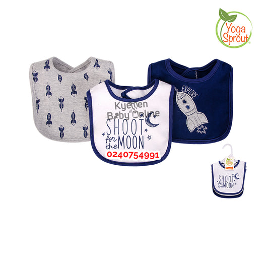 Baby Bib (3 pieces) Hudson Baby - Kyemen Baby Online