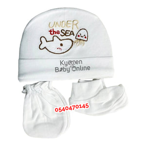 Baby Hat, Socks And Mittens (1 Pcs)Under the sea.