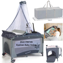 Load image into Gallery viewer, Baby Foldable Cot (Mamakids) Baby Bed/Baby Crib - Kyemen Baby Online
