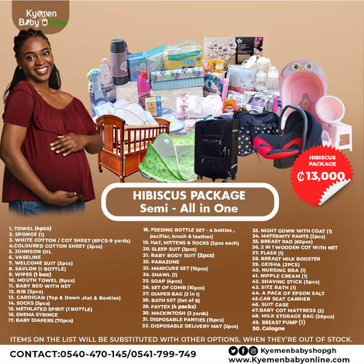 46 - Items Hospital Delivery List Package For Mother And Baby In Ghana (Hibiscus)